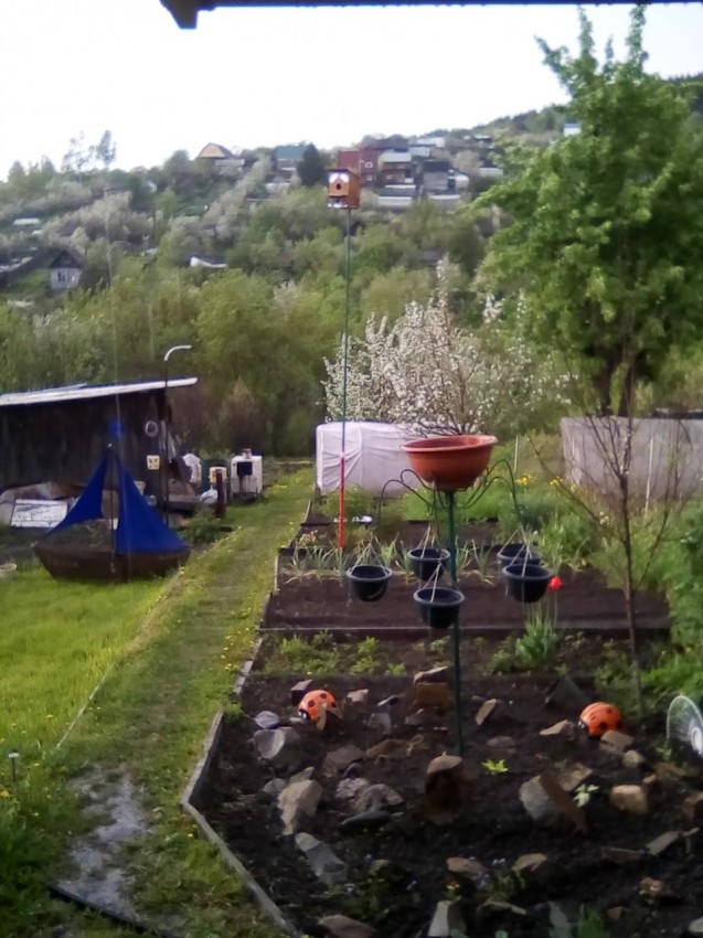 На даче весна