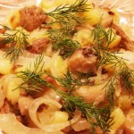 Картошка с шампиньонами в мультиварке